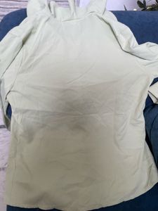 Green Button-Down Top