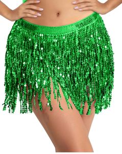 Green Sequin Skirt