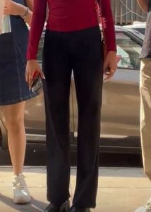 Express Black Flare Trousers