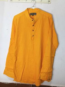 Yellow Casual Kurta