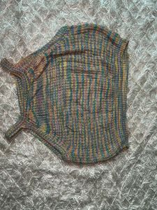 Colorful Hand Knit Sleeveless Top