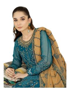 Heavy Work Unstitched Dress Material