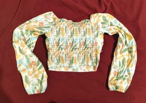 Floral Print Tie Top