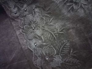 Elegant Black Net saree