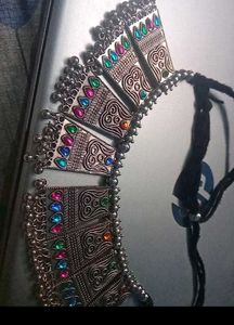 Ethnic Silver Necklace