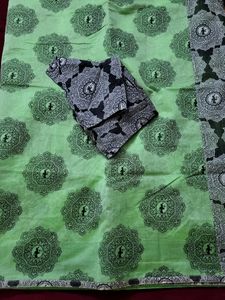Chanderi Cotton Saree Paired With Blouse