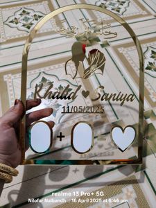 Personalized Acrylic Wedding Thumb Frame
