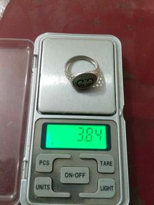 Vintage Silver-Tone Greek Mens Ring