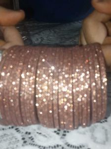 Sparkly Rose Gold Bangle Set
