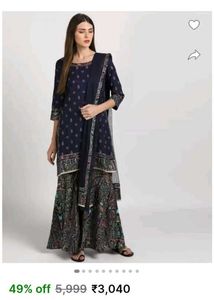 Elegant Printed Sharara Suit ✨