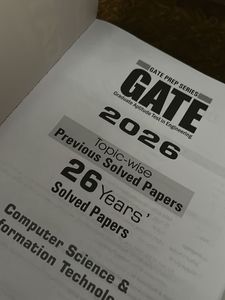 GATE 2026 Computer Science Solved Papers