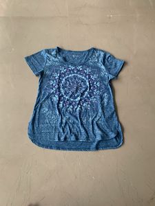 Blue Mandala Print Tee