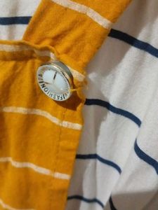 Girls' Striped Jumper Dress