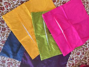 Silk Cushion Covers - Set of 5