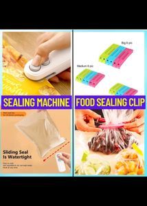 Portable Mini Sealing Machine + 18 PCS Food Packet