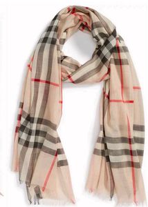 Auntentic Burberry Silk/Cashmere Giant Scarf