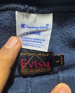 Champion x Evisu Vintage Blue Sweatpants