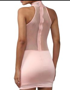 Pink cut out glitter detail bodycon dress