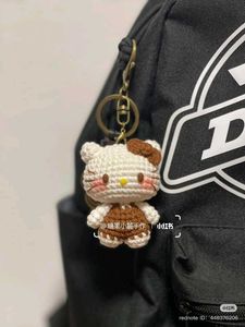Crochet Hello Kitty Keychain