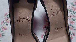 Christian Louboutin Black Spiked Heel