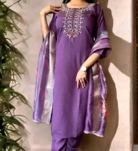 Kurta Pant With Duppata Set