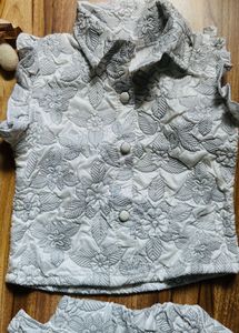 3d Embossed Top Nd Shorts For Baby