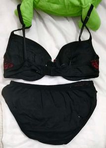 Black &amp; Red Lingerie Set