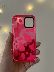 Hot pink animal print case for iPhone 12 Mini