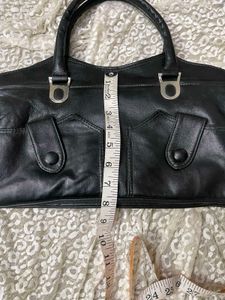 Y2k Leather Baguette Bag
