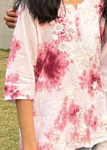 Tie-Dye Embroidered Tunic