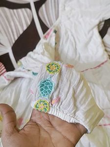 White Embroidered Dress