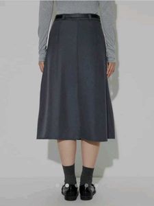 Pleated A-line Skirt