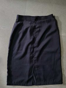 Navy Blue Straight Skirt And Top