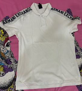 Armani Exchange Original White Polo