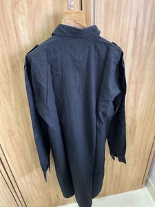 Men&#39;s Black Denim Kurta- Size M
