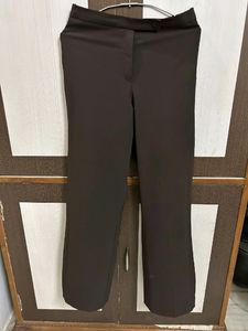 Brown Colour High Waisted Trouser
