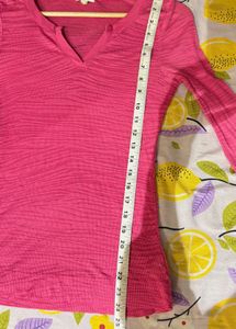 Pink Long Sleeve Top