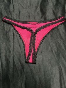 Pink Lace Thong