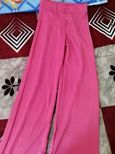 Pink Wide Leg Pants