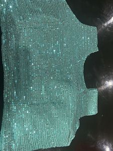 Not Used Readymade Sequin Blouse