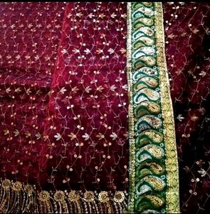 💥Full Gotapatti Work Bridal Saree💥