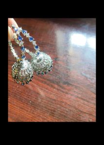 American Diamond Necklace &amp; Earrings With Mangtika