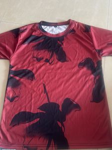 combo Off 2 T,sart Red Floral Print Tee