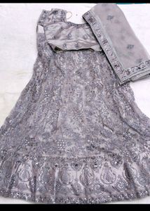 Grey Colour Lehenga