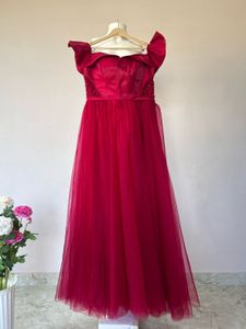 Elegant Red Evening Gown