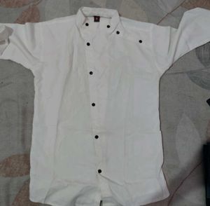 Combo Mandarin Collar Shirts - White &amp; Navy