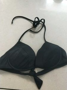 L Black Bikini Top