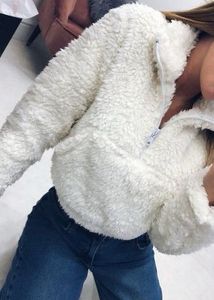 NEW LOOK Fluffy Sheep Zip - Up Hoodie