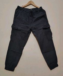 Black Cargo Joggers