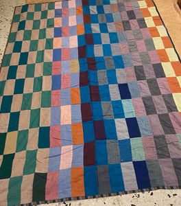 Colorful Patchwork Single Size Quilt.